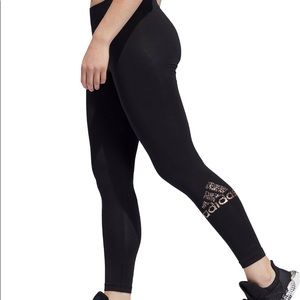 Adidas Women’s Metallic Logo Leggings